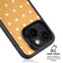 Yellow and White Hearts iPhone 15 Kickstand Case